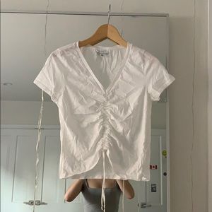 TOP SHOP RUNCHED TSHIRT